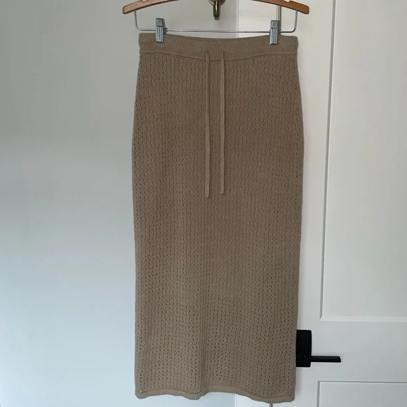 Haven Well Within Organic Cotton Linen Open Stitch Skirt XS - Picture 2 of 12